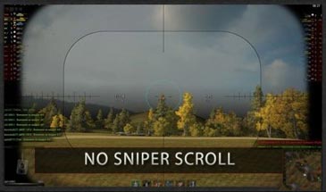 No sniper scroll - ������� ����� � ������������ ������ ��������� ���� ��� World of Tanks 0.9.16