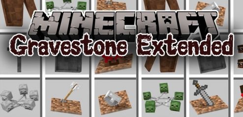 Gravestone Extended для Майнкрафт 1.8.9 Gravestone Extended для Майнкрафт 1.8.9